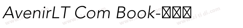 AvenirLT Com Book字体转换